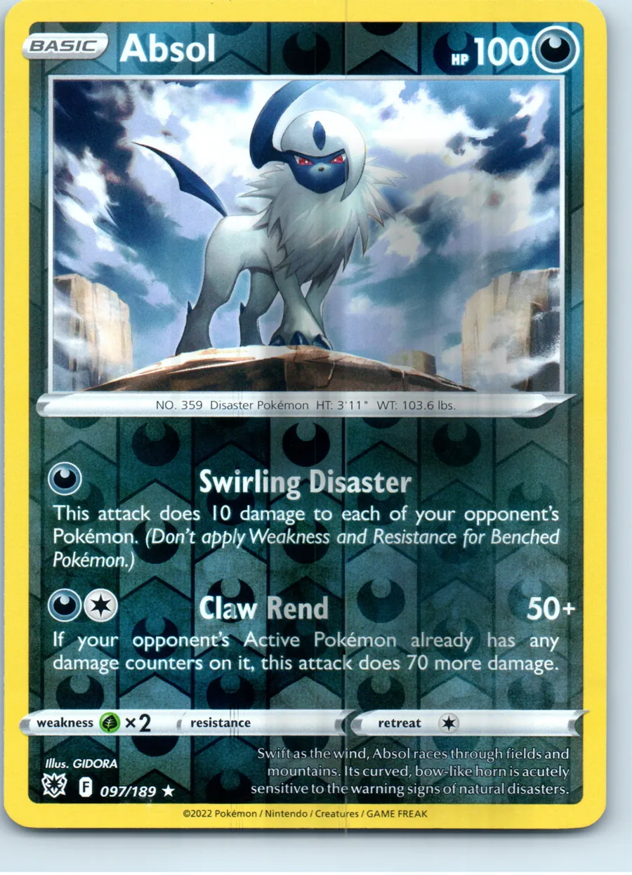 Absol 097/189 front, the actual card for sale