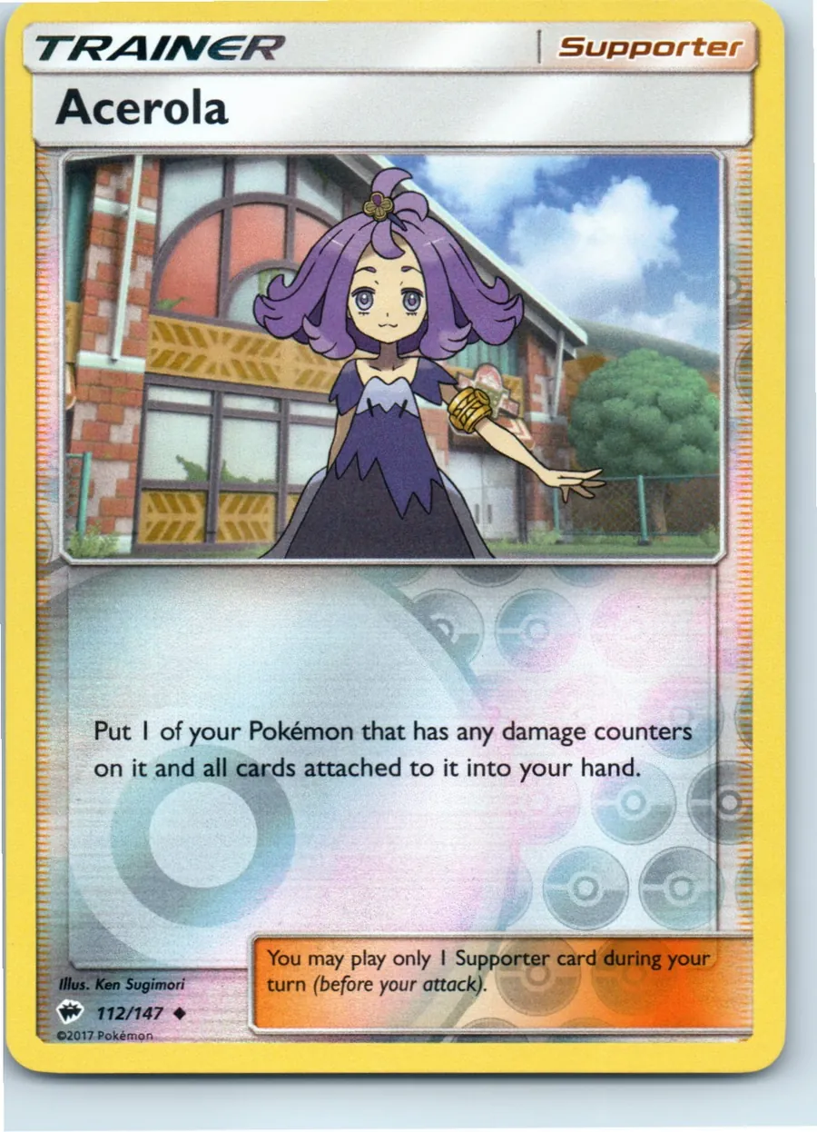 Acerola 112/147 front, the actual card for sale