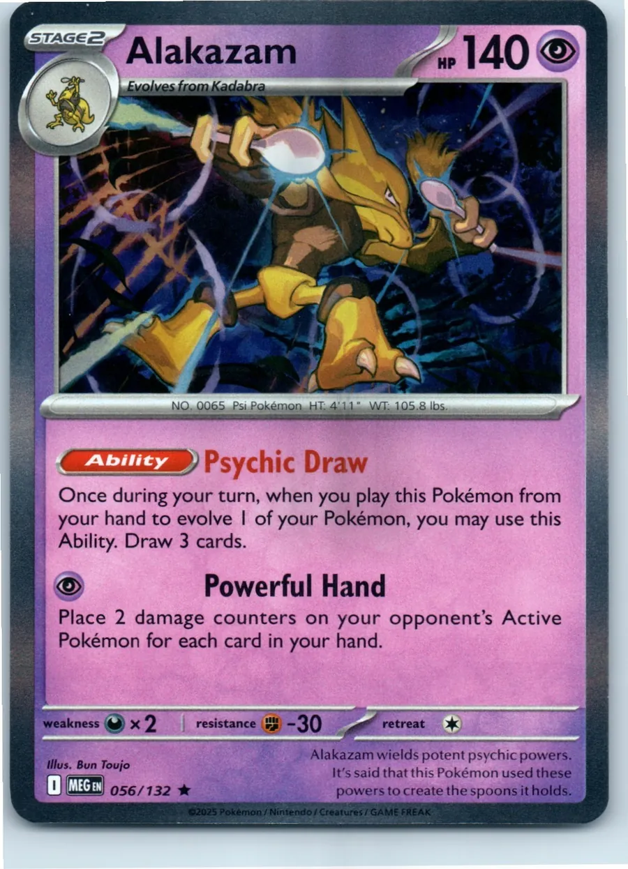 Alakazam 056/132 front, the actual card for sale