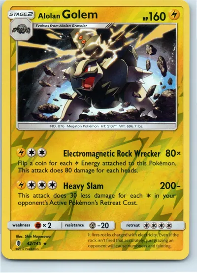 Alolan Golem 42/145