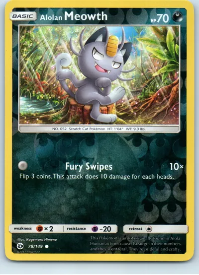 Alolan Meowth 78/149