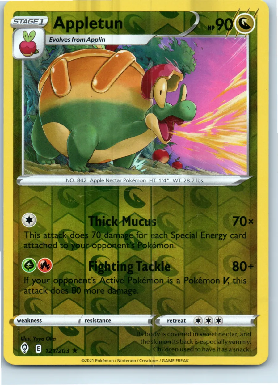 Appletun 121/203 front, the actual card for sale