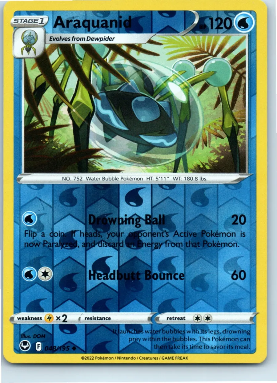 Araquanid 048/195 front, the actual card for sale