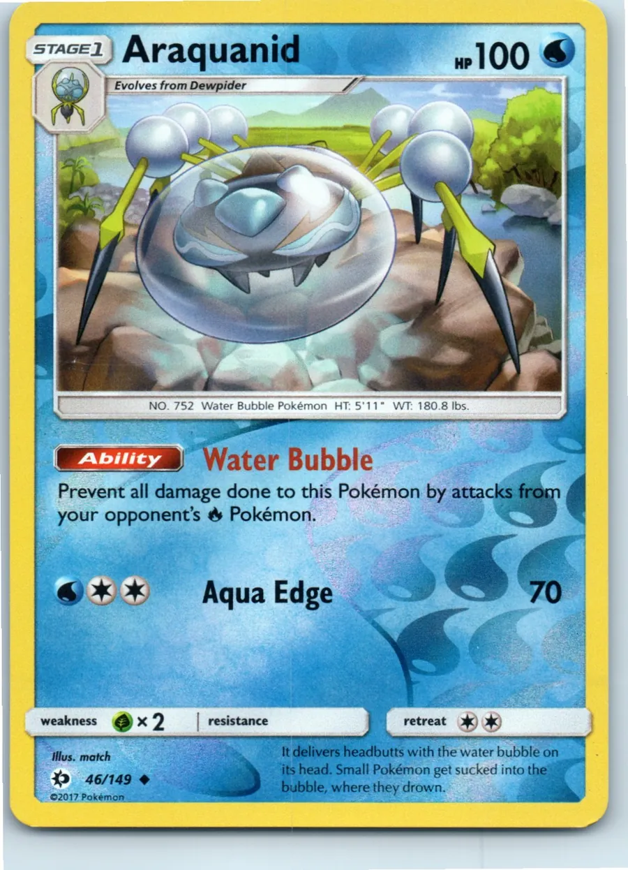 Araquanid 46/149 front, the actual card for sale