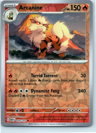 Arcanine 059/165