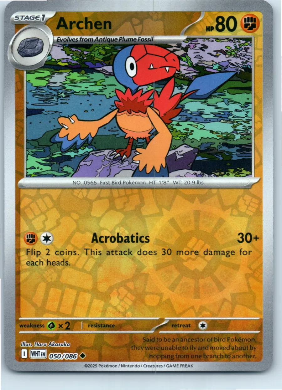 Archen 050/086 front, the actual card for sale