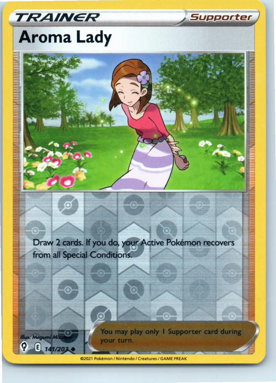 Aroma Lady 141/203 front, the actual card for sale