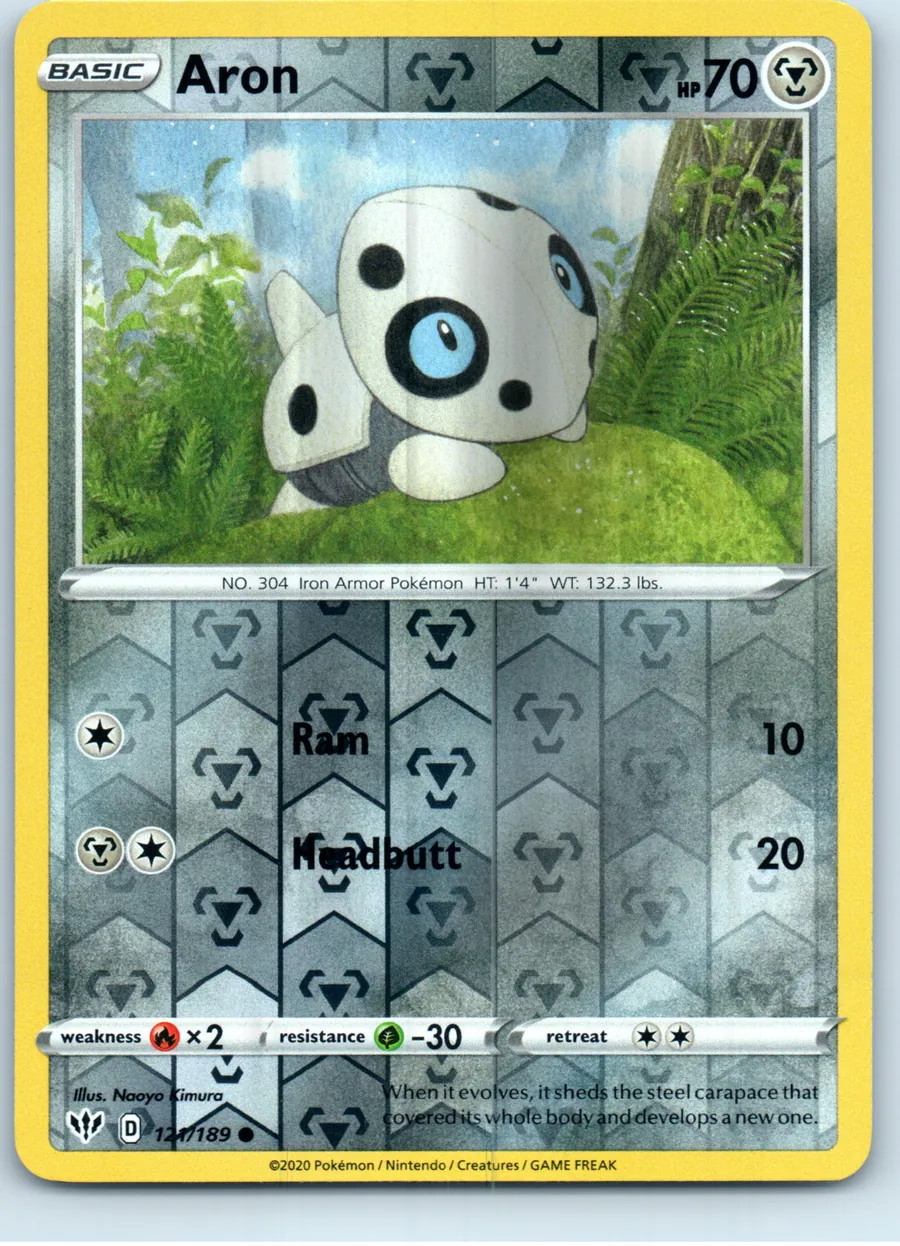 Aron 121/189 front, the actual card for sale