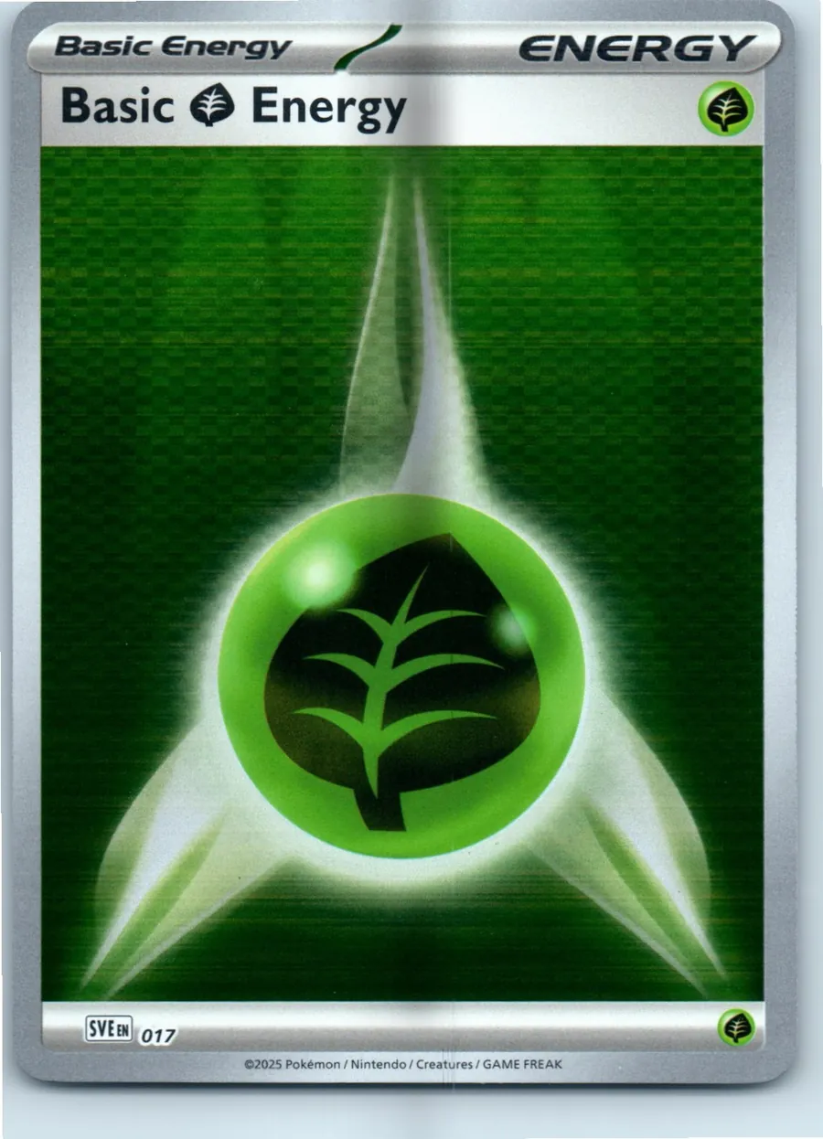 Basic Grass Energy 017/8 front, the actual card for sale
