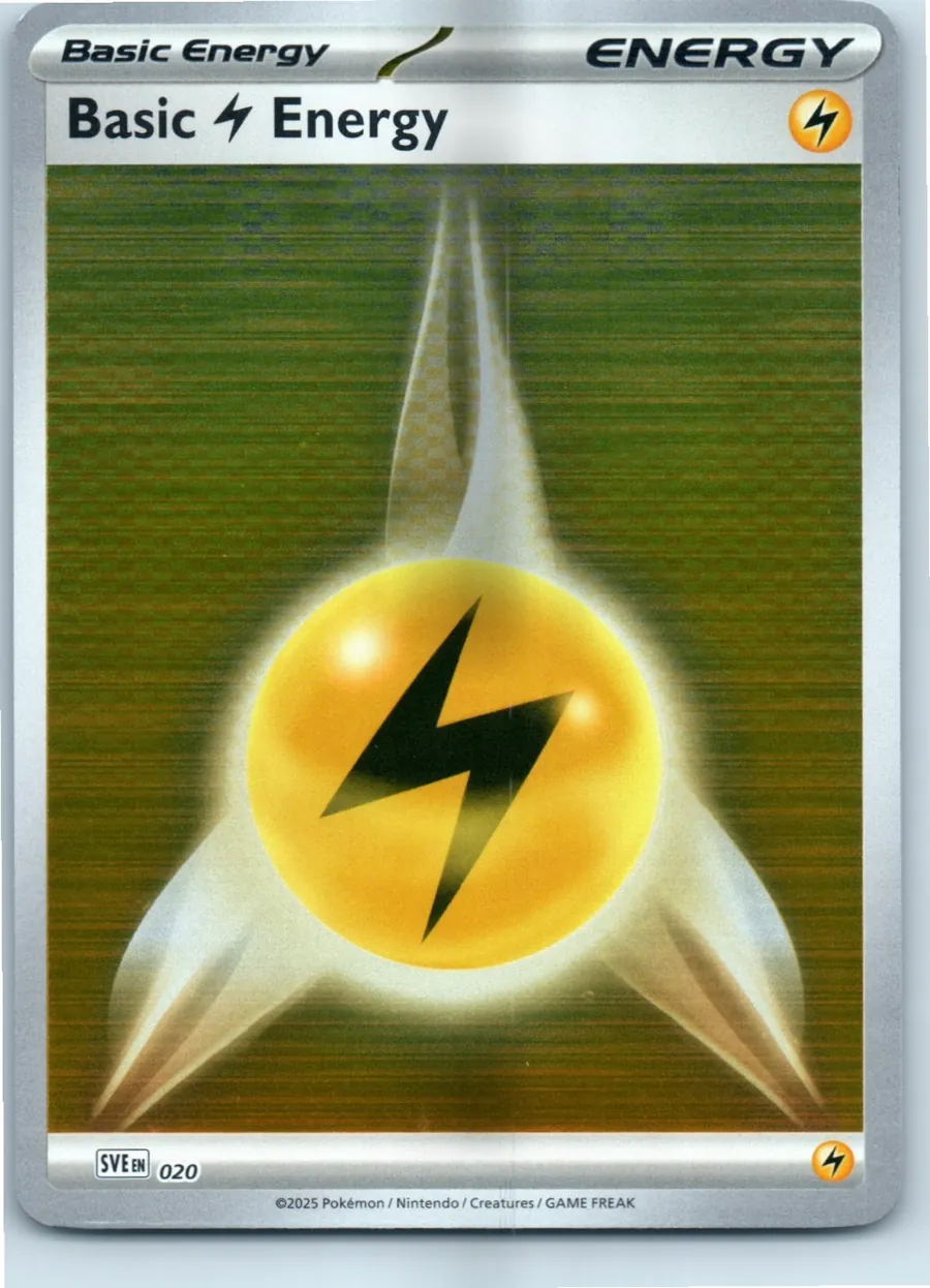 Basic Lightning Energy 020/8 front, the actual card for sale