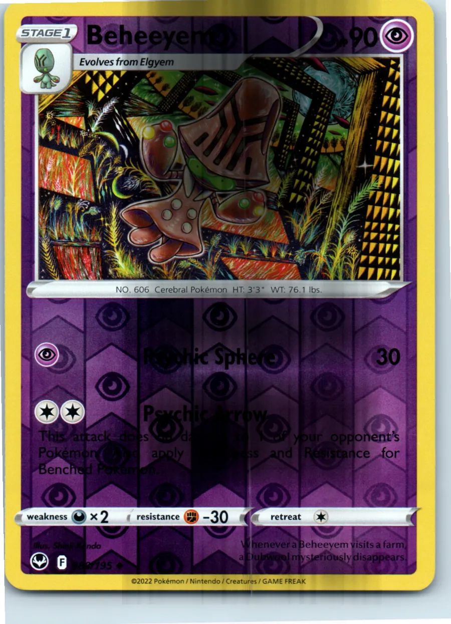 Beheeyem 080/195 front, the actual card for sale