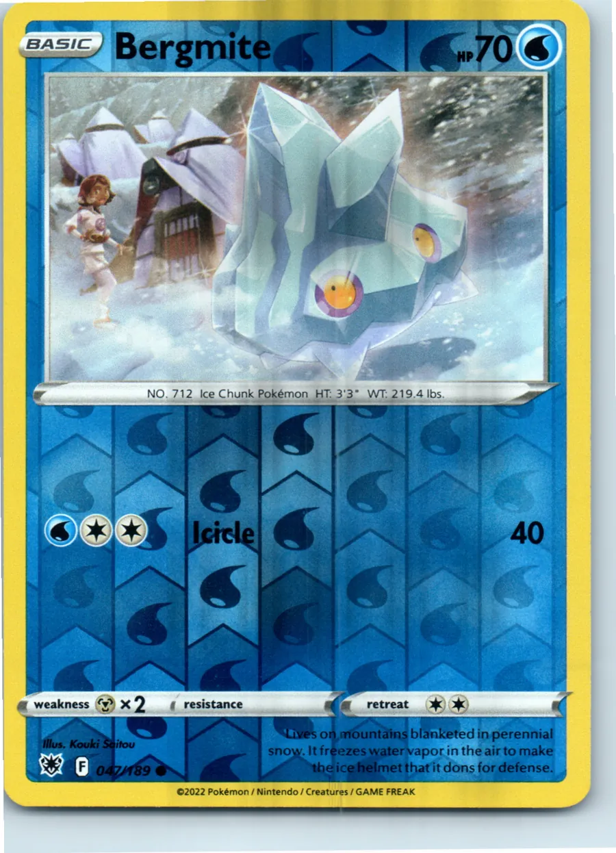 Bergmite 047/189 front, the actual card for sale