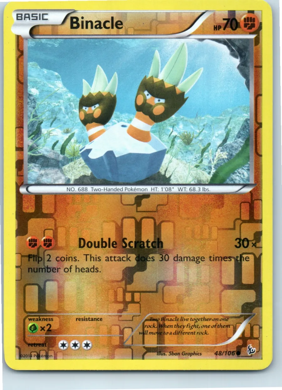 Binacle 48/106 front, the actual card for sale