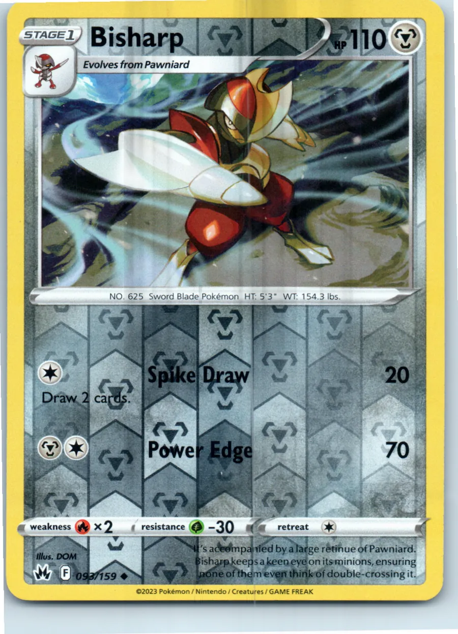 Bisharp 093/159 front, the actual card for sale