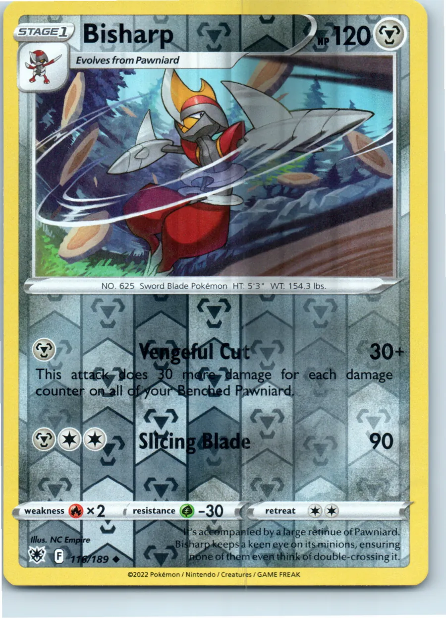 Bisharp 116/189 front, the actual card for sale