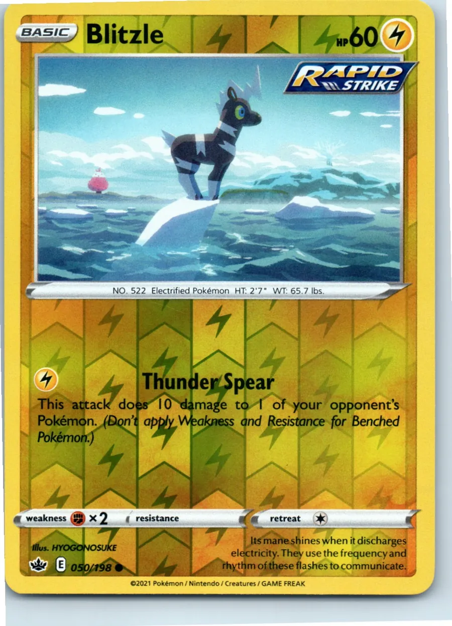 Blitzle 050/198 front, the actual card for sale