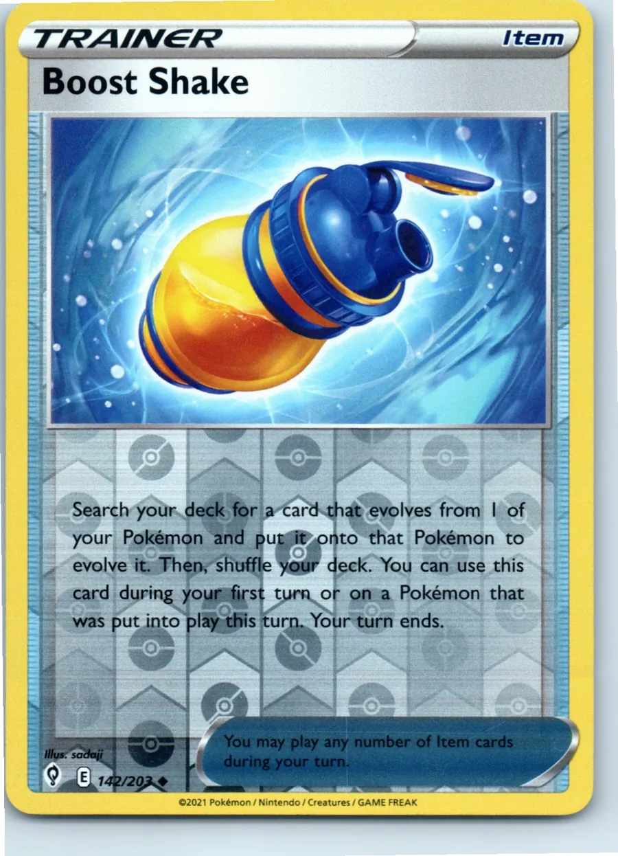 Boost Shake 142/203 front, the actual card for sale