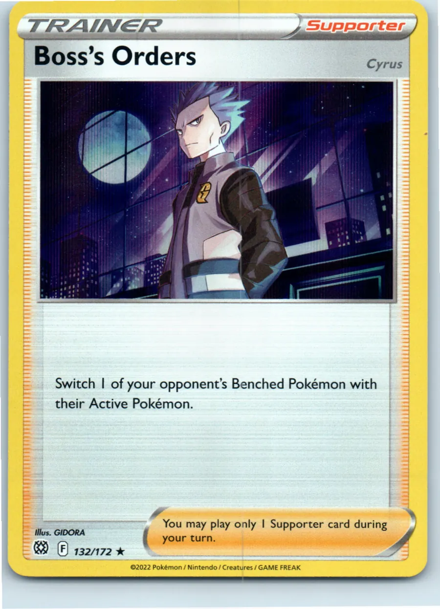 Boss's Orders 132/172 front, the actual card for sale