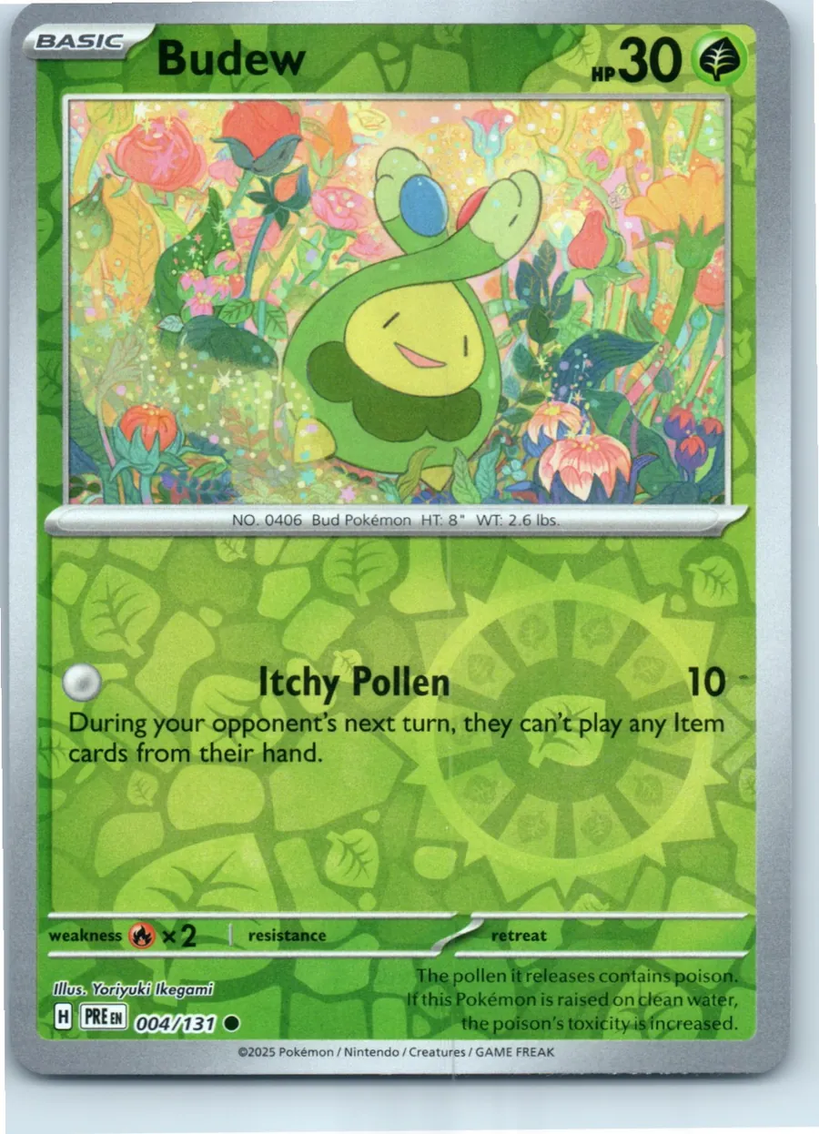 Budew 004/131 front, the actual card for sale
