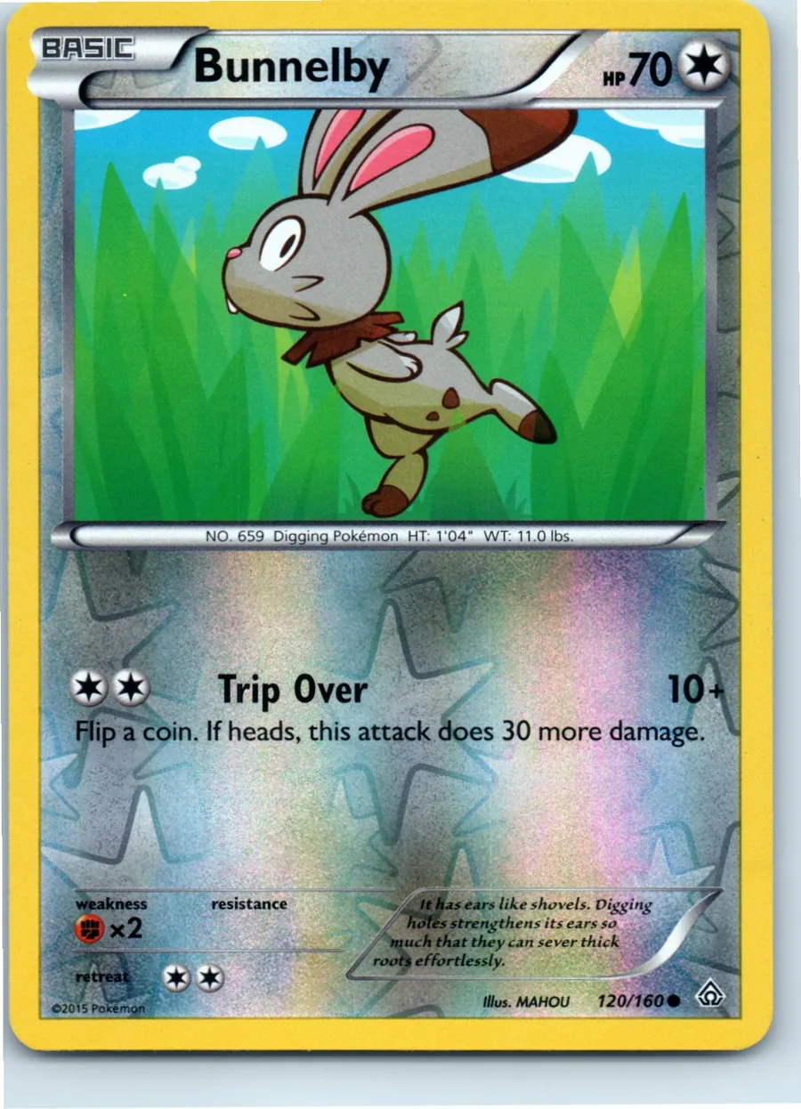 Bunnelby 120/160 front, the actual card for sale