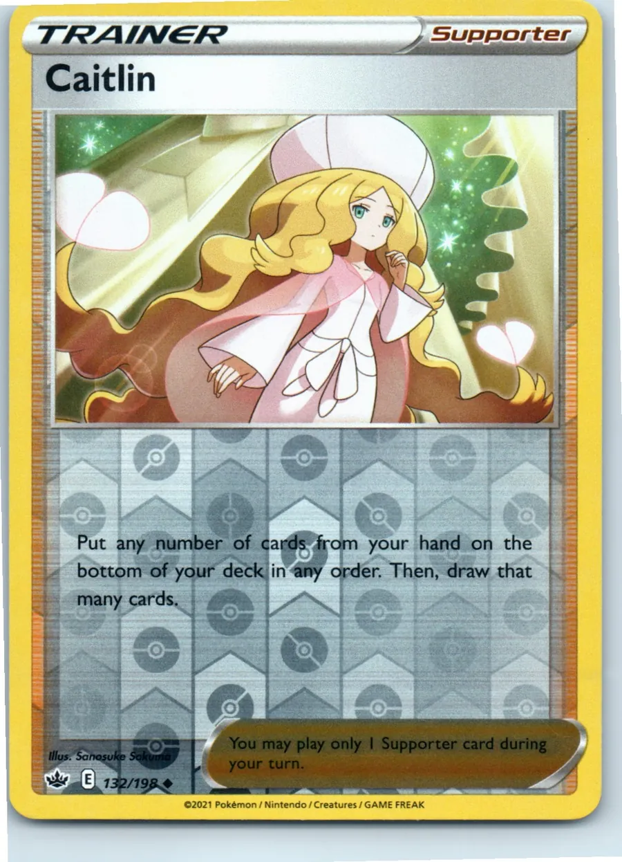 Caitlin 132/198 front, the actual card for sale