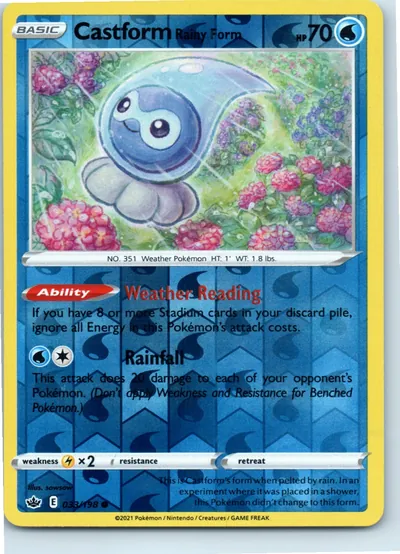 Castform Rainy Form 033/198