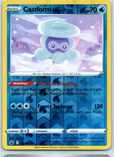Castform Snowy Form 034/198