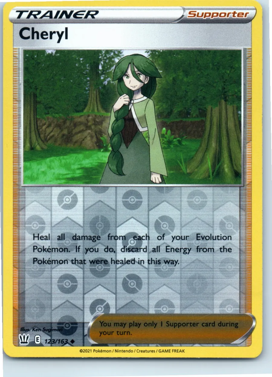 Cheryl 123/163 front, the actual card for sale