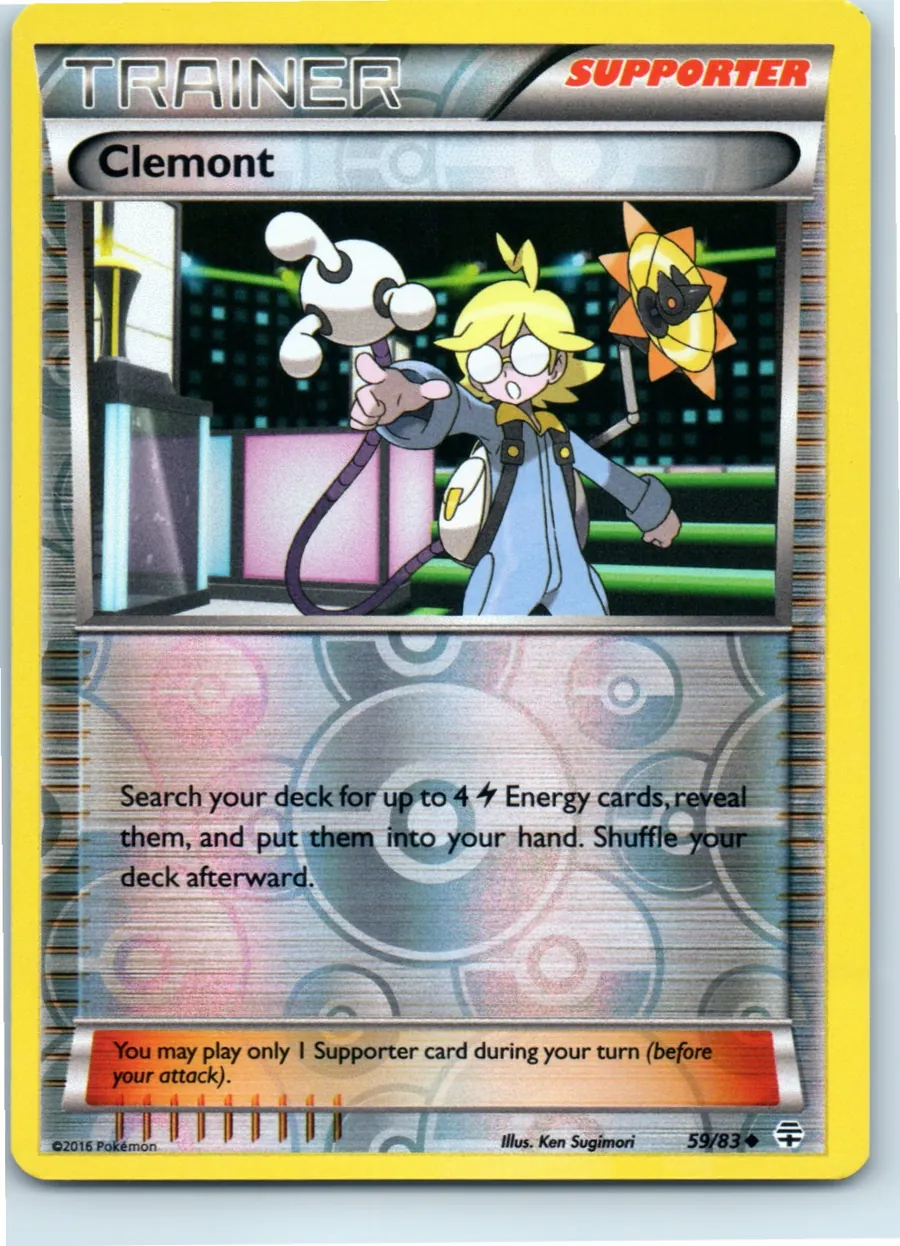 Clemont 59/83 front, the actual card for sale