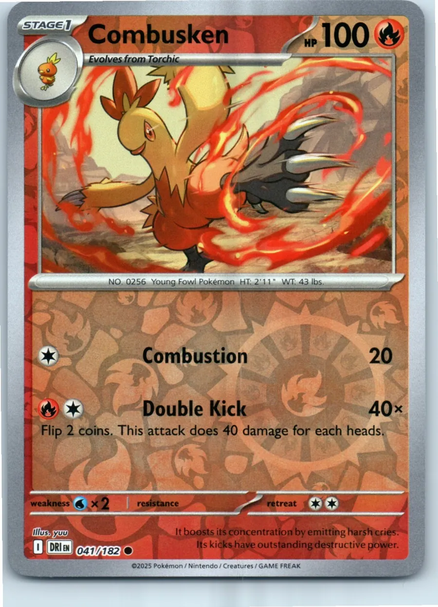 Combusken 041/182 front, the actual card for sale