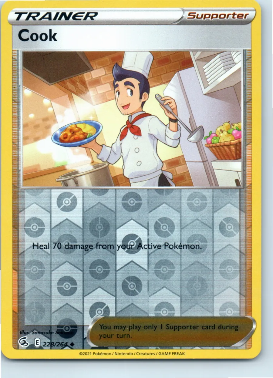 Cook 228/264 front, the actual card for sale