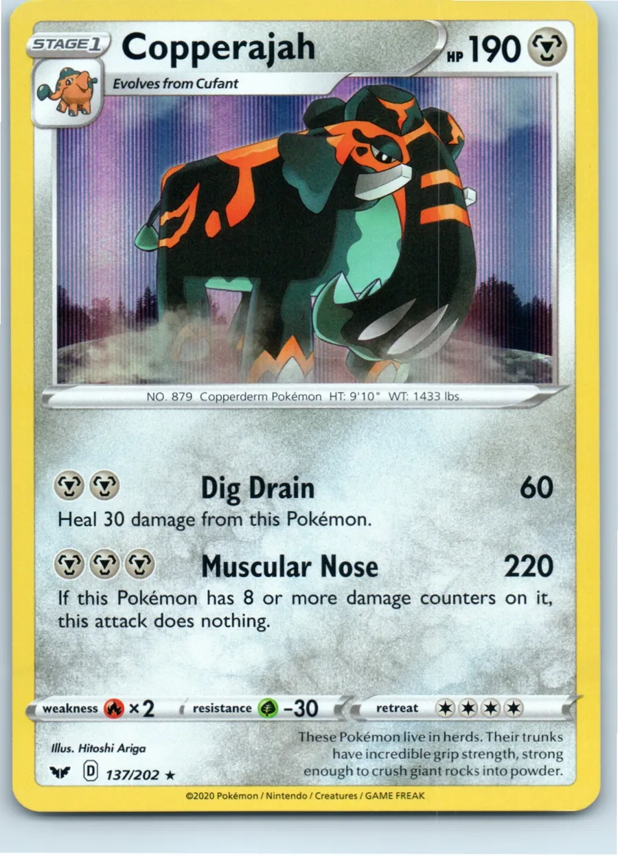 Copperajah 137/202 front, the actual card for sale