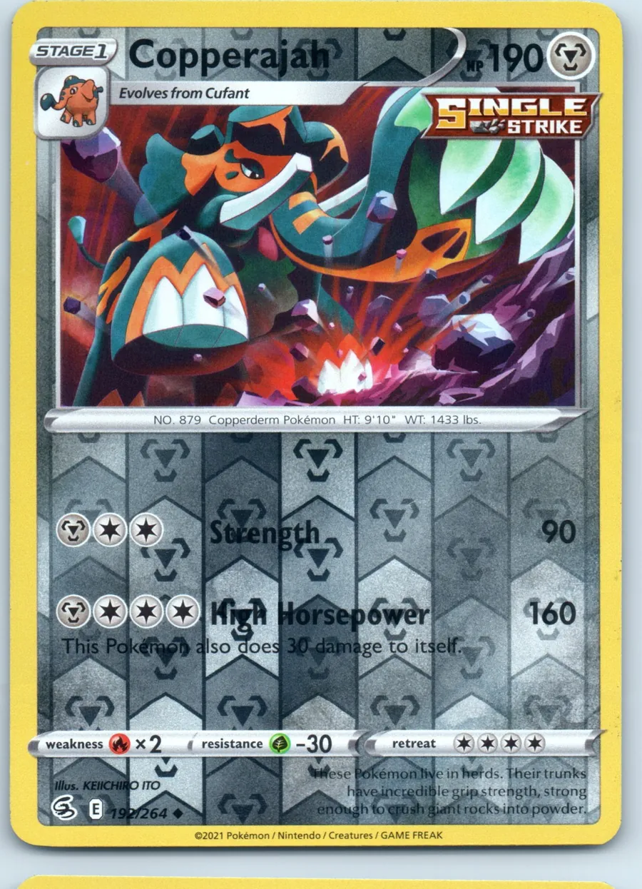 Copperajah 192/264 front, the actual card for sale