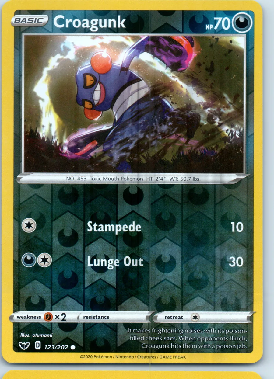 Croagunk 123/202 front, the actual card for sale