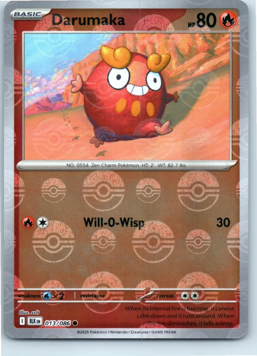 Darumaka 013/086 front, the actual card for sale