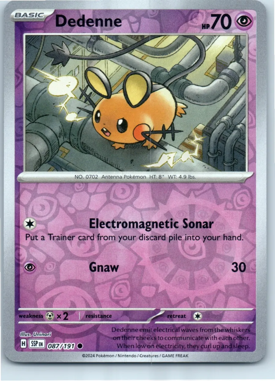 Dedenne 087/191 front, the actual card for sale