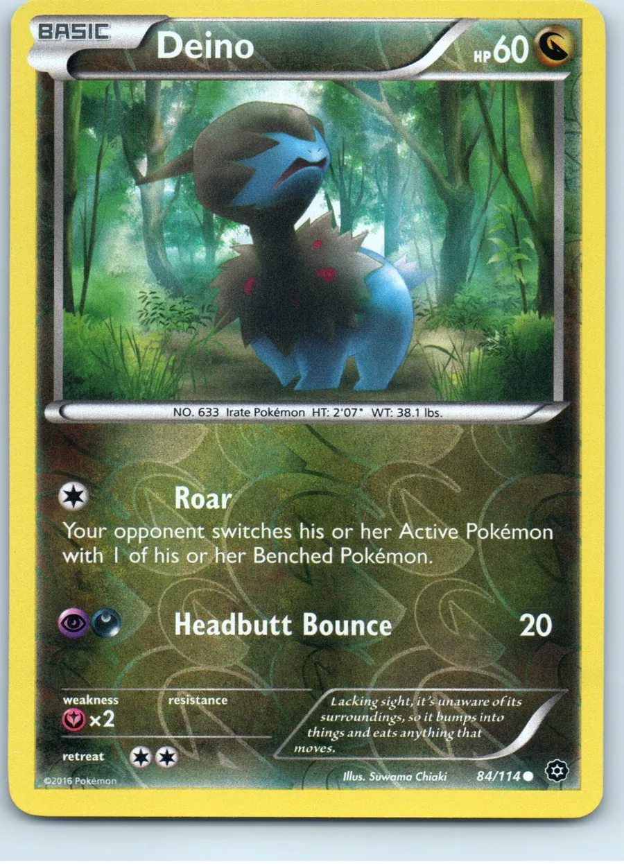 Deino 84/114 front, the actual card for sale