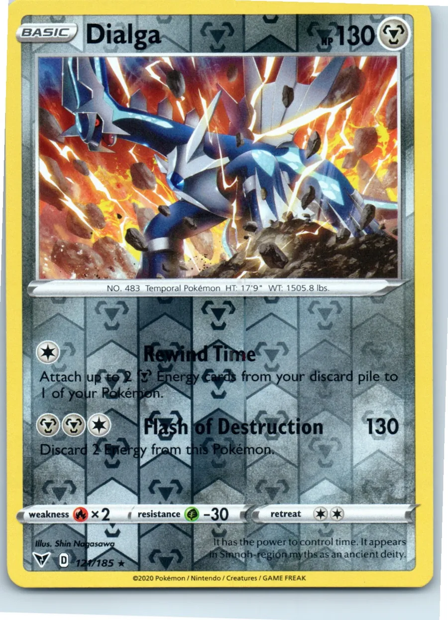 Dialga 121/185 front, the actual card for sale