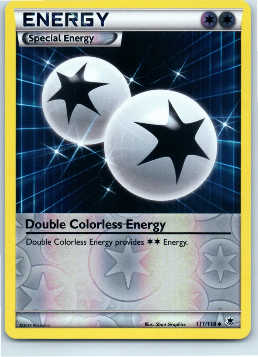 Double Colorless Energy 111/119 front, the actual card for sale