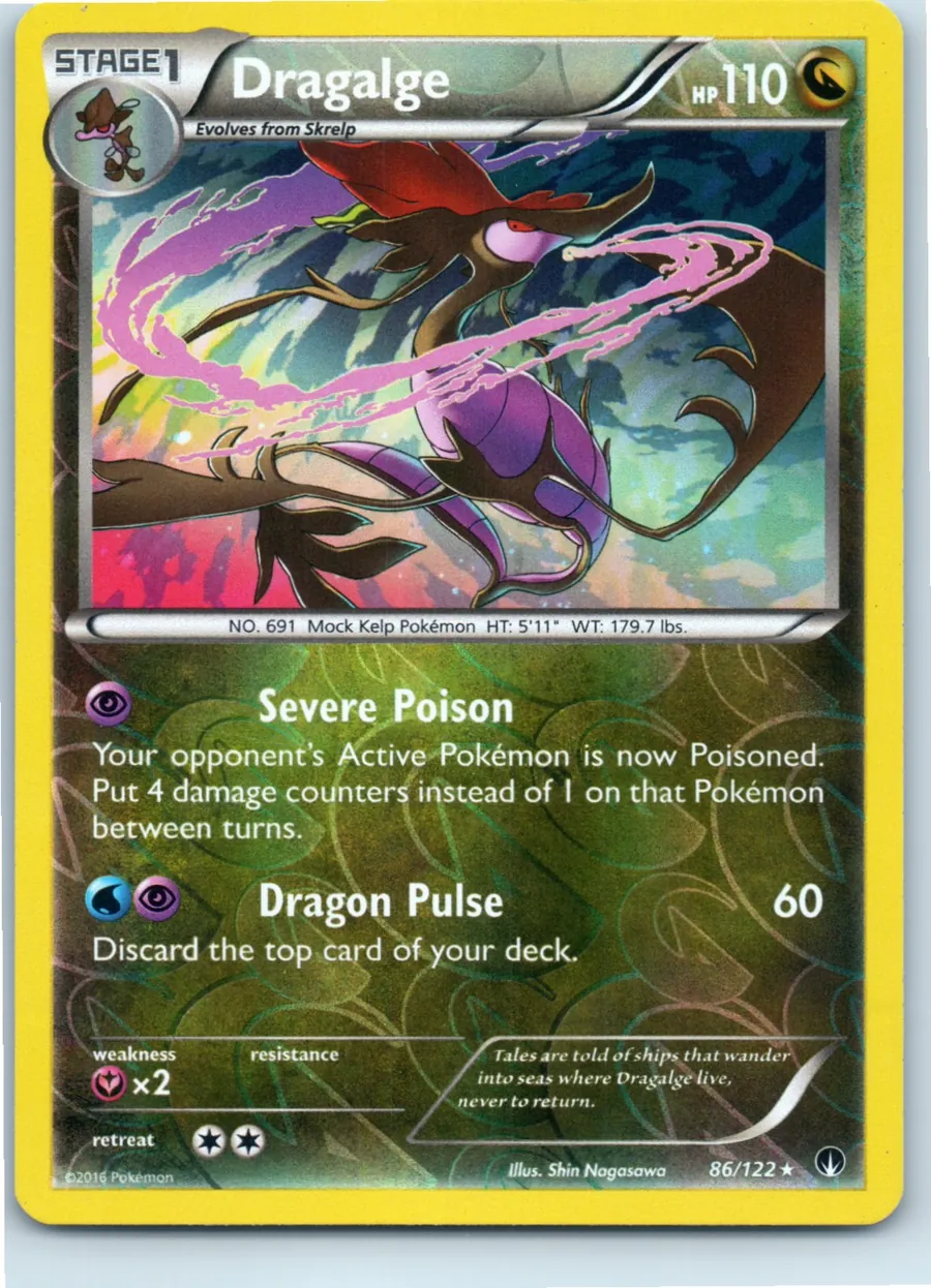Dragalge 86/122 front, the actual card for sale