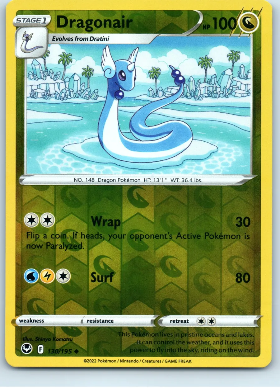 Dragonair 130/195 front, the actual card for sale