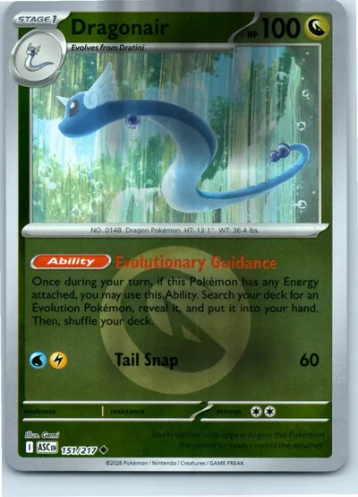 Dragonair (Energy Symbol Pattern) 151/217