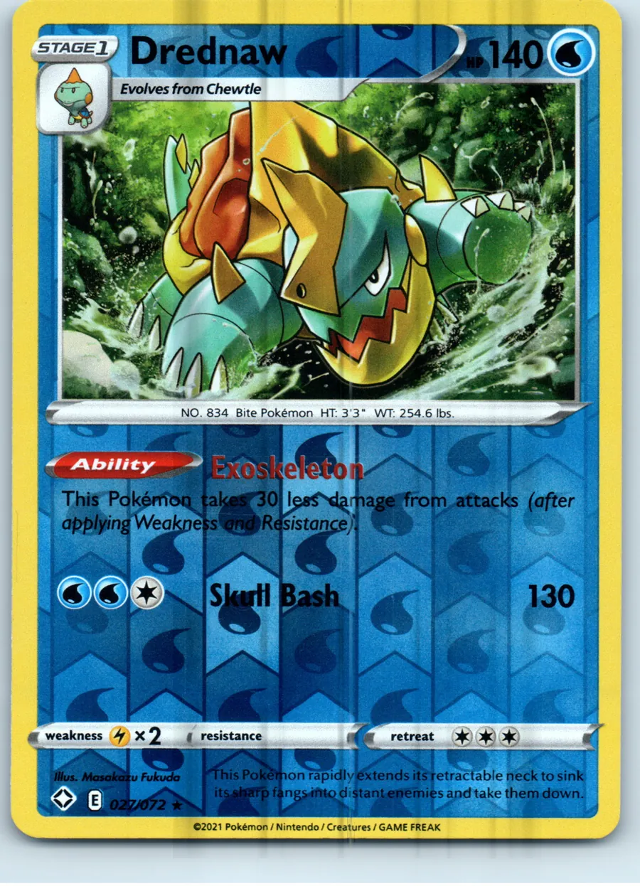 Drednaw 027/072 front, the actual card for sale