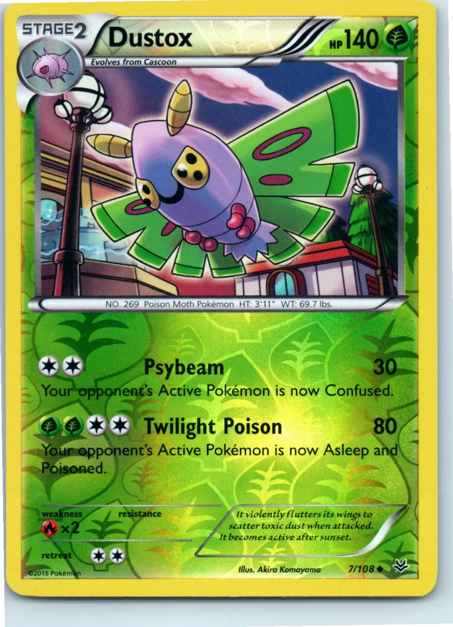 Dustox 7/108 front, the actual card for sale