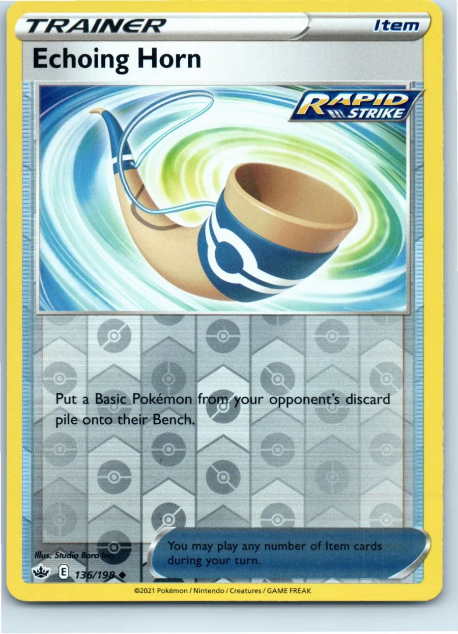 Echoing Horn 136/198 front, the actual card for sale