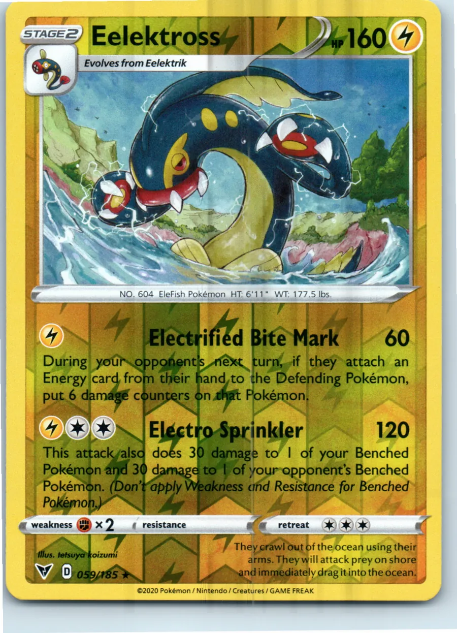 Eelektross 059/185 front, the actual card for sale