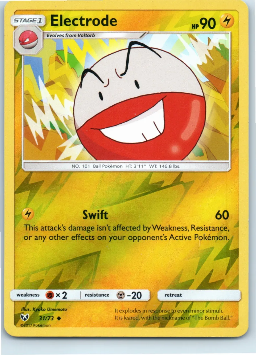 Electrode 31/73 front, the actual card for sale