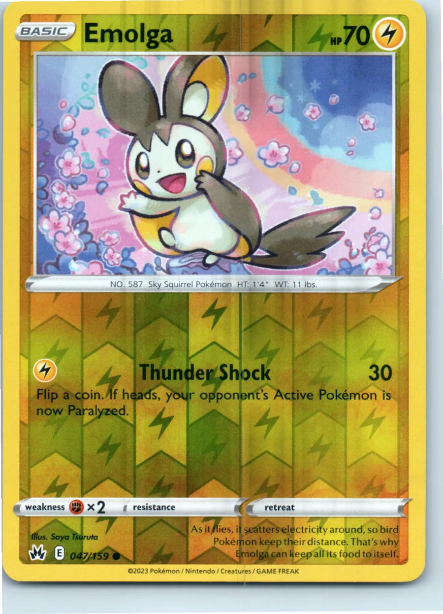 Emolga 047/159 front, the actual card for sale