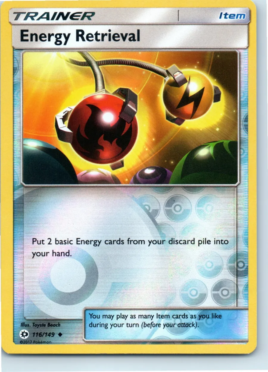 Energy Retrieval 116/149 front, the actual card for sale