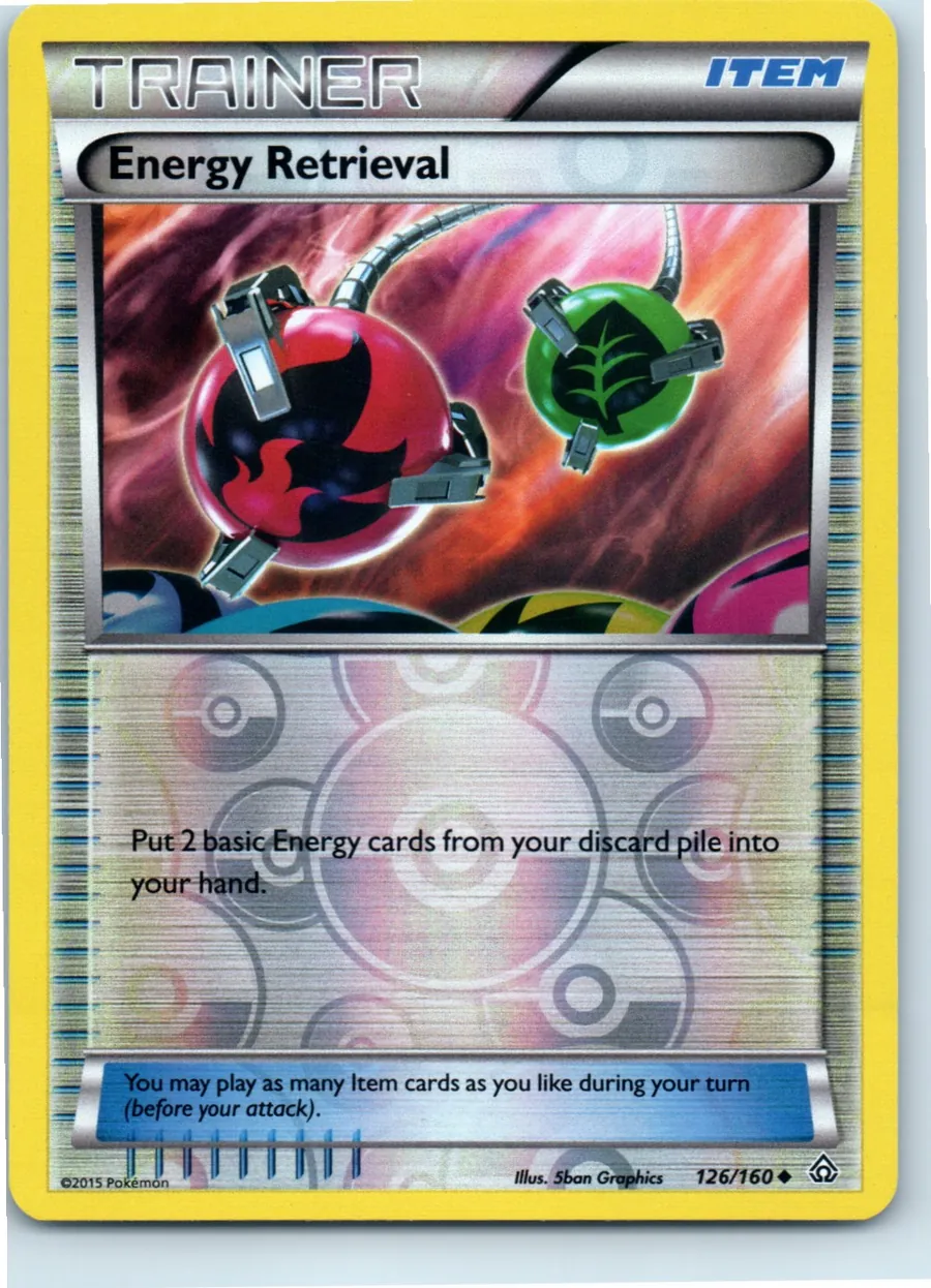 Energy Retrieval 126/160 front, the actual card for sale